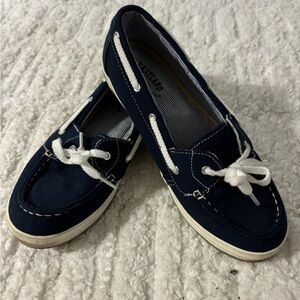 Eastland Skip Active Memory Foam Boat Shoe Navy Size 7